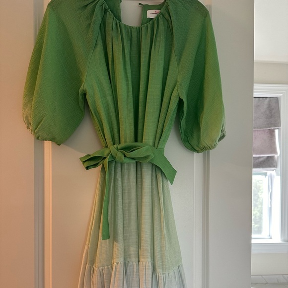 Anthropologie Significant Other Puff Sleeve Belted dress 👗 - Picture 7 of 7